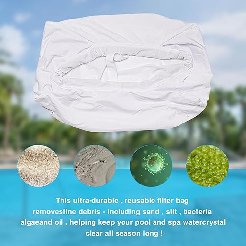 Miniatura 5 de 99954305-R1 Bolsa de filtro de 70 micrones de repuesto para Dolphin - Maytronic Dolphin Parts Deluxe 4, Deluxe 5, DX6 Bolsa de filtro para limpiador