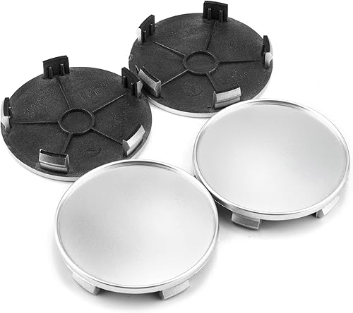 Miniatura 2 de Rheedal 4 tapas centrales de rueda de 2.72 pulgadas para llantas de BMW Series 1 3 5 6 7 X Z, plateadas, 2.72 pulgadas, interior de 2.52 pulgadas