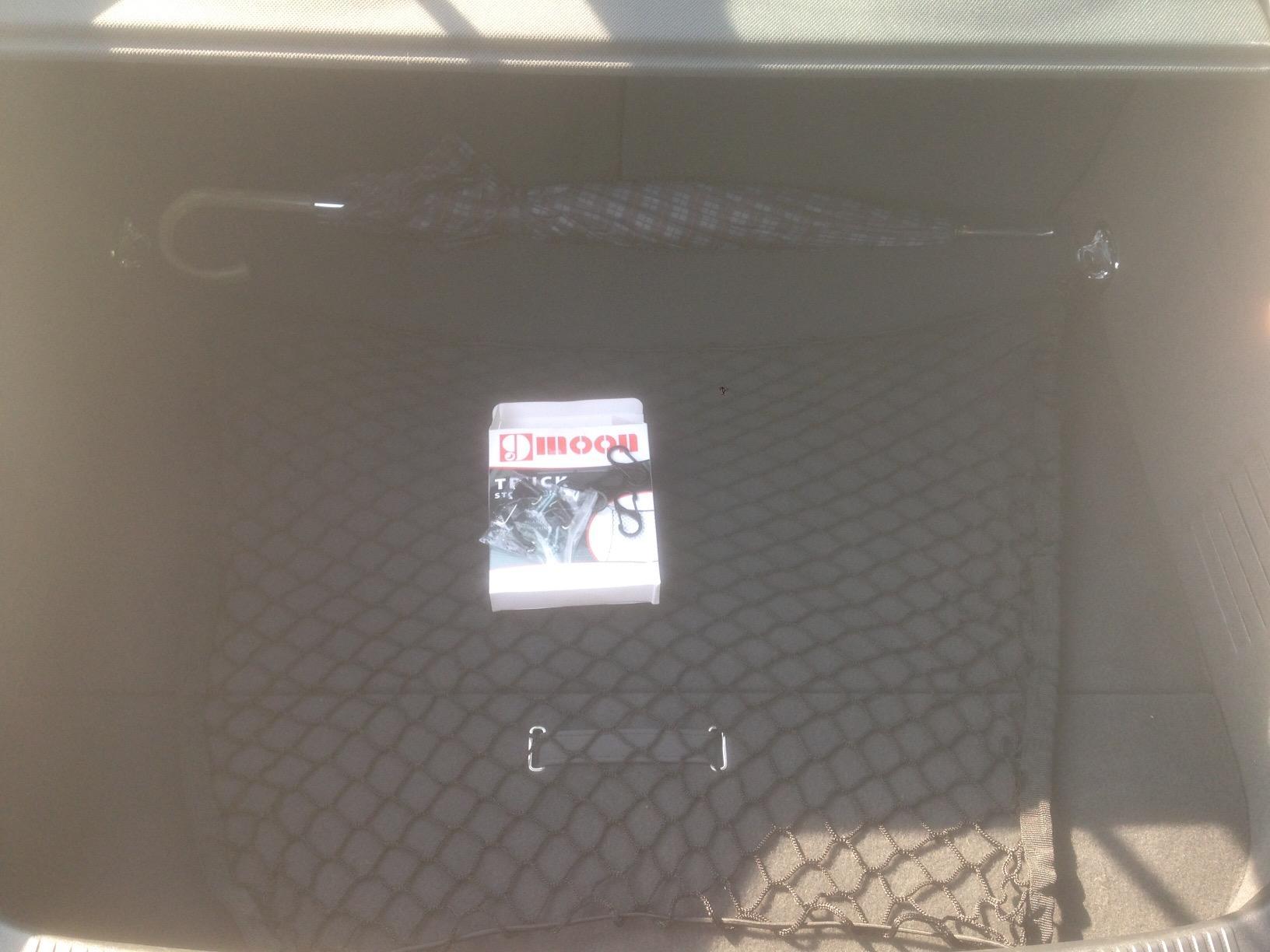 Rete Portabagagli Elastica Per Auto Con 4 Ganci | 70x70 Cm | Organizzatore Universale Per Bagagliaio | Bodhi2000