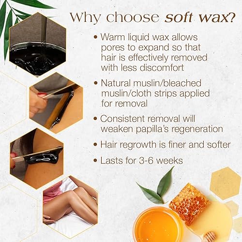 Vista 48 de Lata de cera para depilación GiGi, aplicaciones de loción de muselina, elija cualquiera Todo propósito Honee