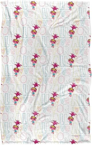 Miniatura 9 de Manta Trolls de 50 x 60 pulgadas, diseño de trol rosa, tacto sedoso, manta súper suave