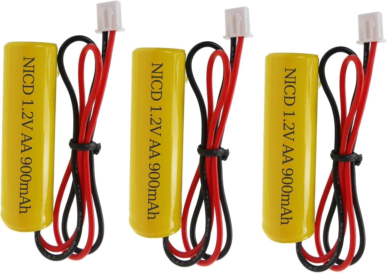 1.2V Exit Sign Emergency Light Batteries AA 900mAh for UnitechOSA268 ELB CS01 Lithonia, ELB-CS01, EXR EL 122 C4T,Custom 332(3 Pack)