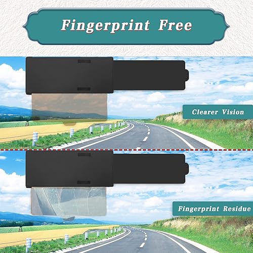 Miniatura 10 de Extensor de visera polarizada, visera antirreflejo para automóvil que protege del deslumbramiento solar, protección solar interior del automóvil,