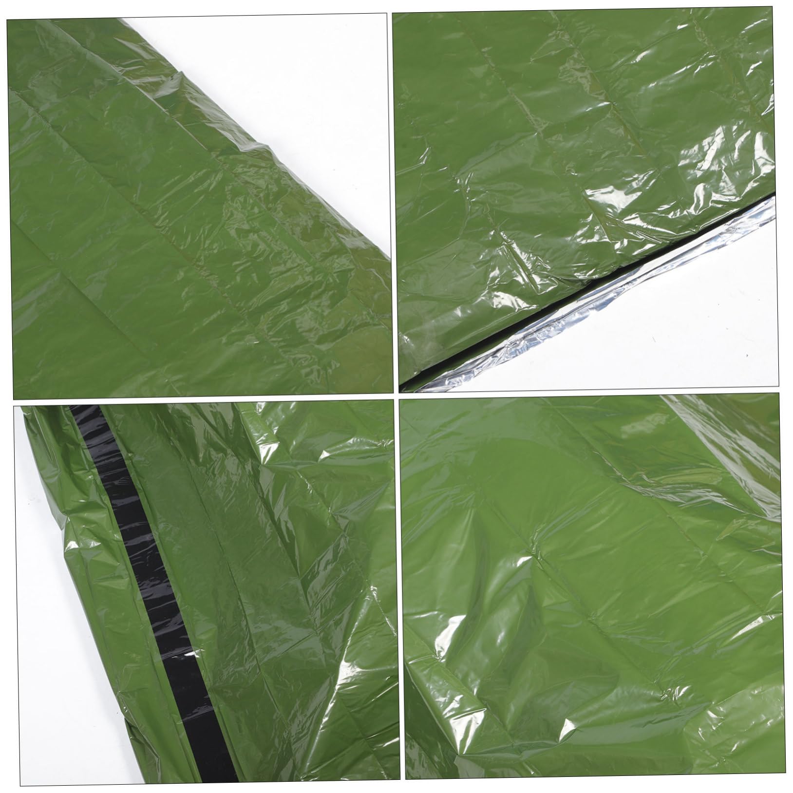 Abaodam Notfall Schlafsack Aluminiumfolie mit Tragetasche Wasserdichter und Winddichter Schlafsack für Outdoor Camping und Notfälle und Tragbar für Erwachsene Notfalldecke