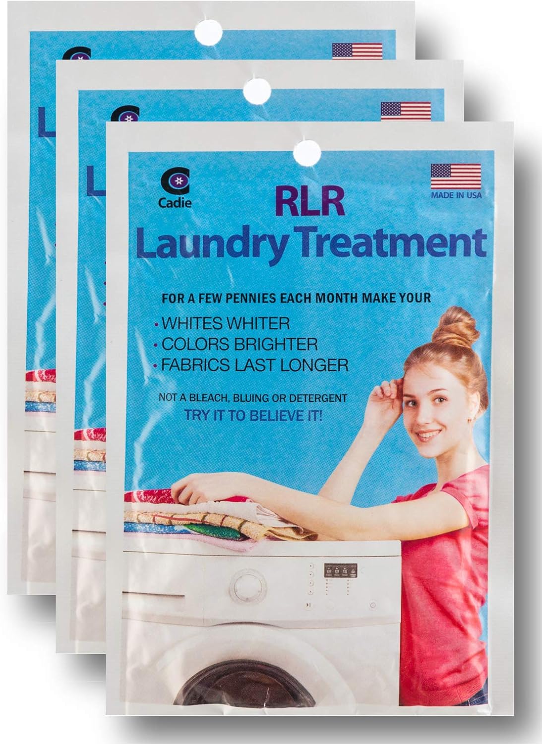 RLR Natural Laundry Detergent Powder – Whitens, Brightens, Refreshes Baby Cloth Diaper Detergent, Musty Towels, Workout Clothes - Non-toxic, Fragrance-Free For Sensitive Skin (Pack of 12)