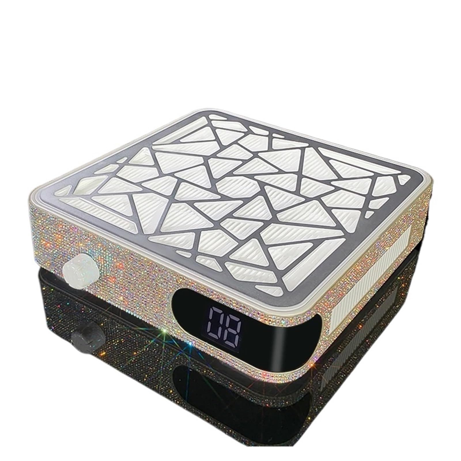 MRKU Ponceuse à Ongles avec collecteur de poussière, Filtre Lavable, Aspiration silencieuse, aspirateur pour manucure, Grand Format, élimine Les résidus sans Laisser de Traces de poussière, incrusté