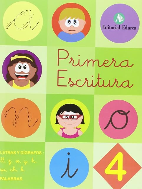 Portada de Primera Escritura 4:Dígrafos;llzxyhquchkrr Primera Escrit Ura Letra Cu