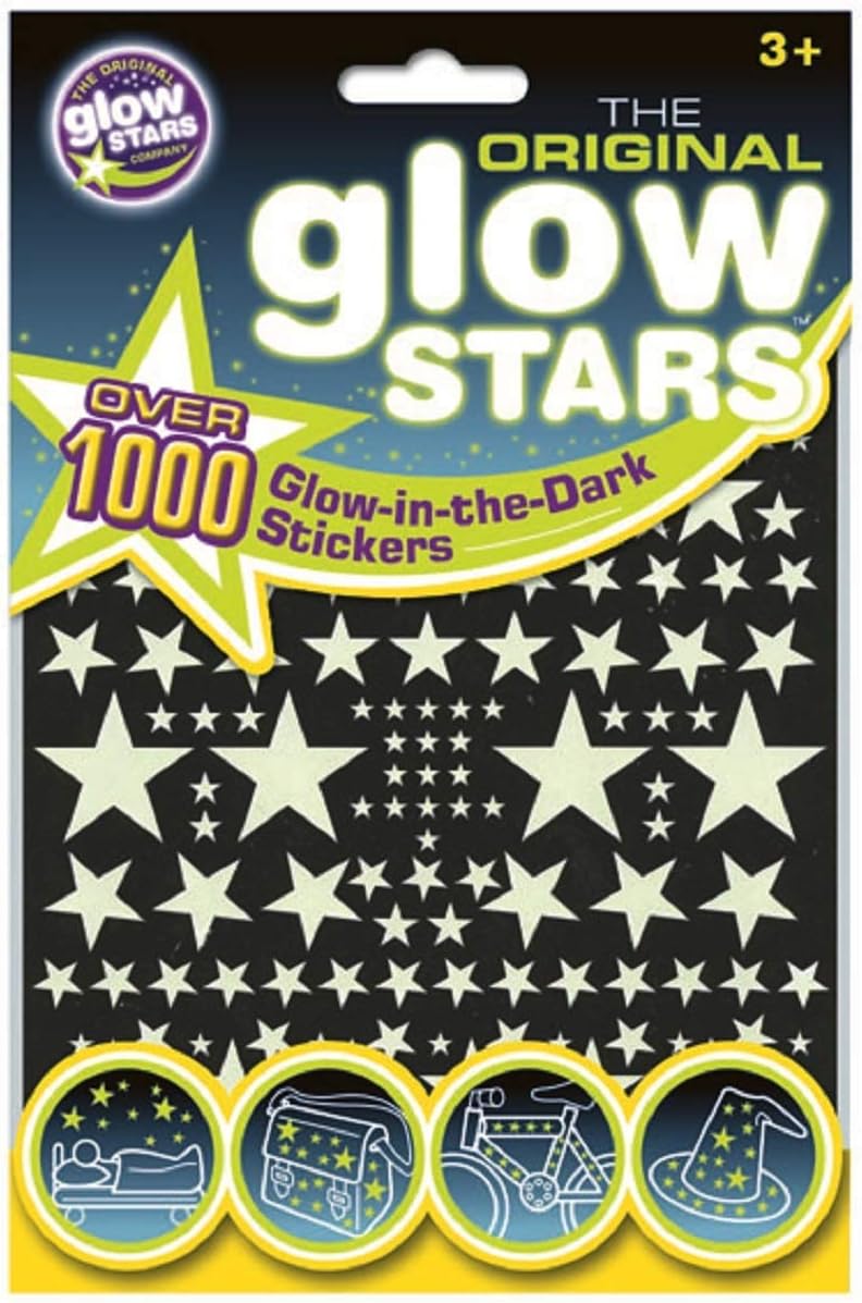 The Original Glowstars Company B8002 Glow-in-The-Dark, 1000 Stickers,
