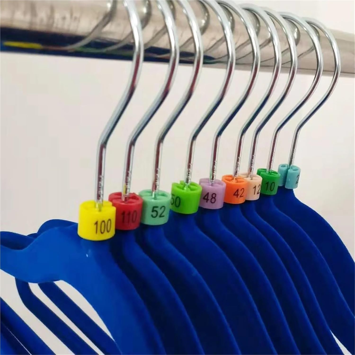 Clothes Hanger Markers 400PCS Round Size Markers for Coat Hanger Size Label Ring Garment Size Number 2-34 Beads Clip Buckle Size Snap Number Cube for Garment Clothing Color Coding(20)