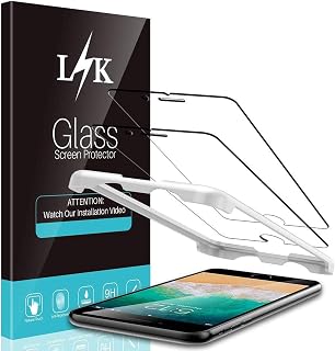 3 Pack LϟK Screen Protector Compatible for iPhone 7 Plus iPhone 8 Plus Alignment Frame Easy Installation HD Clarity Touch Accurate 9H Hardness Case Friendly