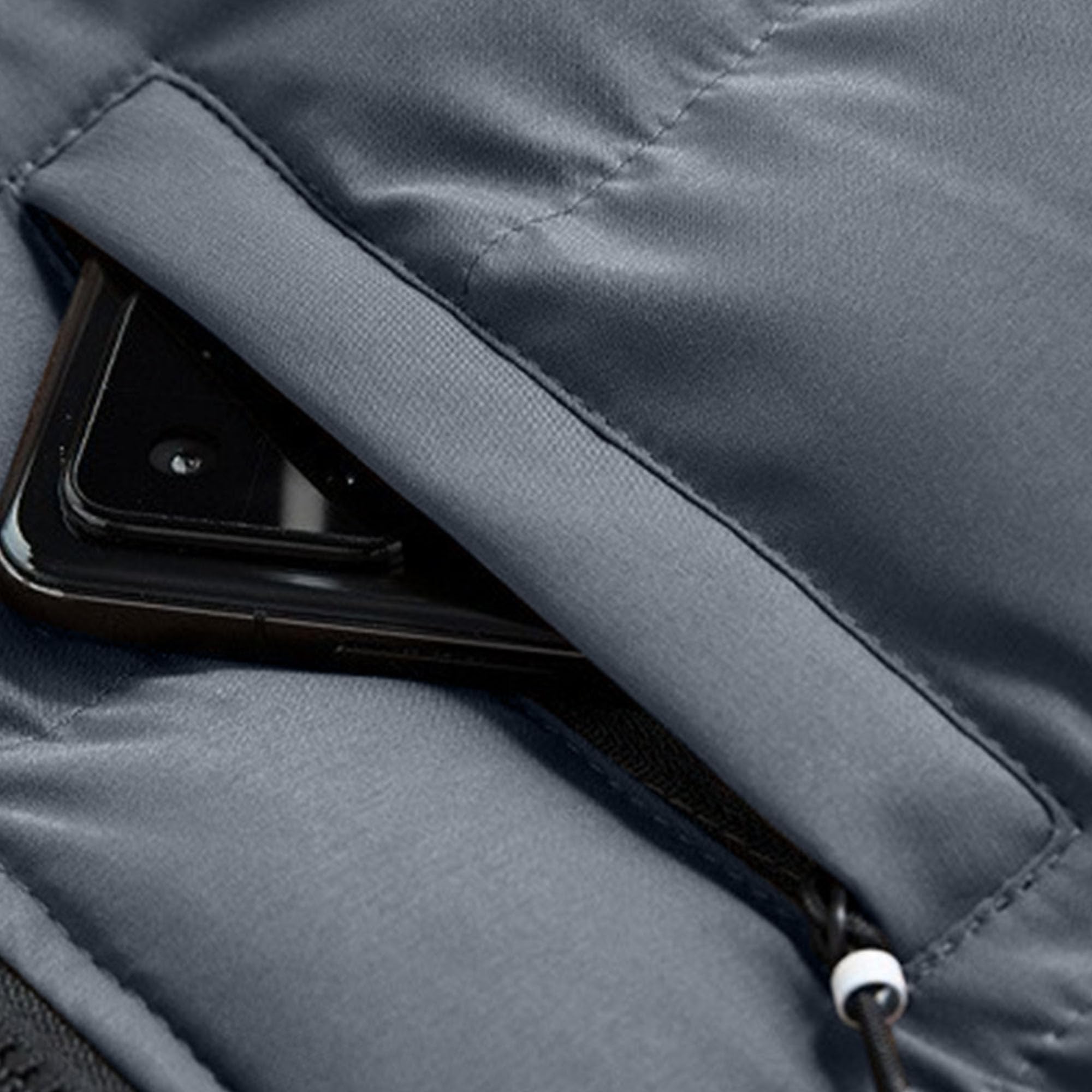 JEShifangjiusu Gilet invernale da uomo con cappuccio giacca senza maniche con cerniera Puffer Vest per gli uomini All'aperto Stand Collar Down Vest Coat