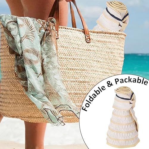 Miniatura 5 de Sombreros de visera para mujer, estilo vintage, de ala ancha, enrollables, para verano, playa, jardín, sombrero ligero y plegable