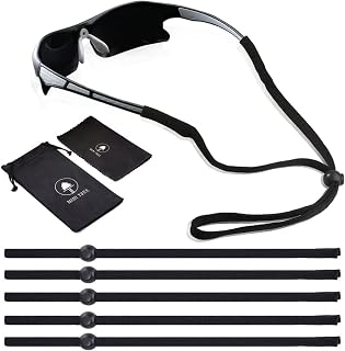 Mini Tree 5 PCS Sports Eyeglass Strap Sunglasses Lanyard Adjustable Non-Slip Eyewear Retainer Glass Cord for Running Campi... Price In India
