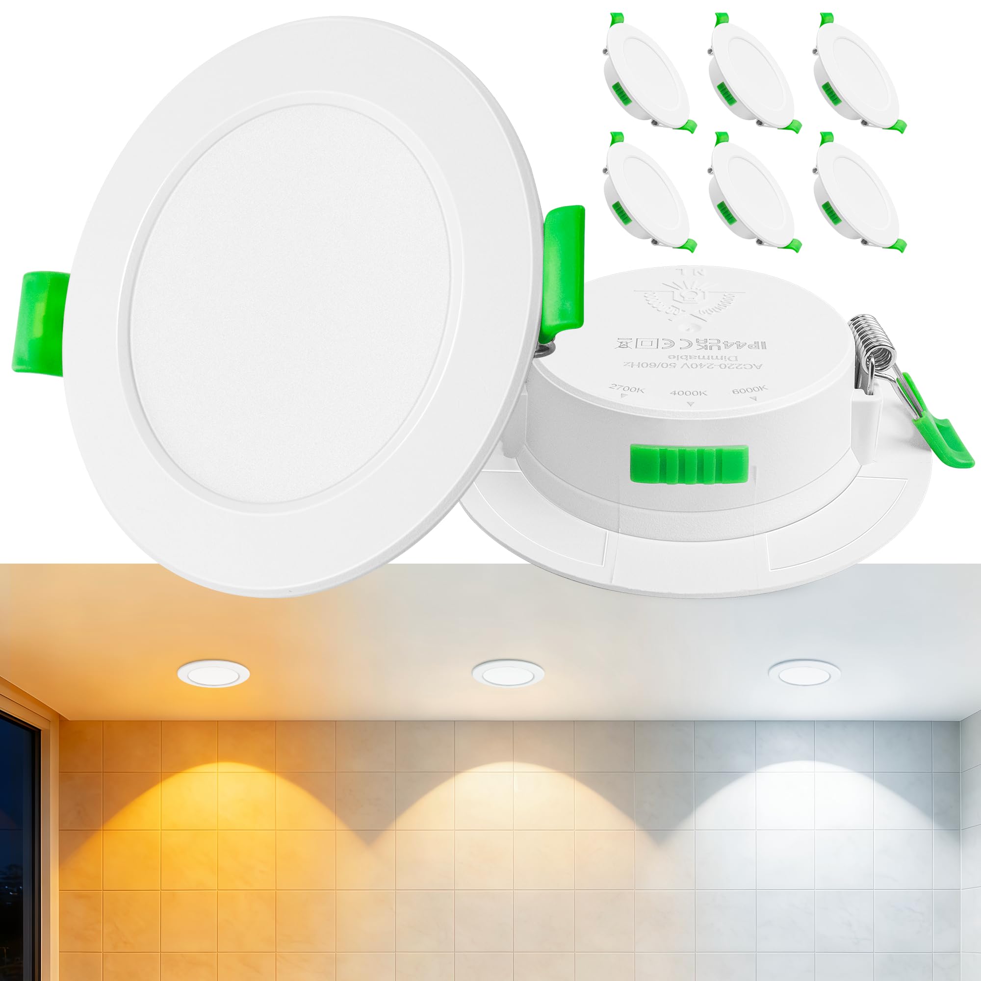Laiebri LED Einbaustrahler 230V E106NAW
