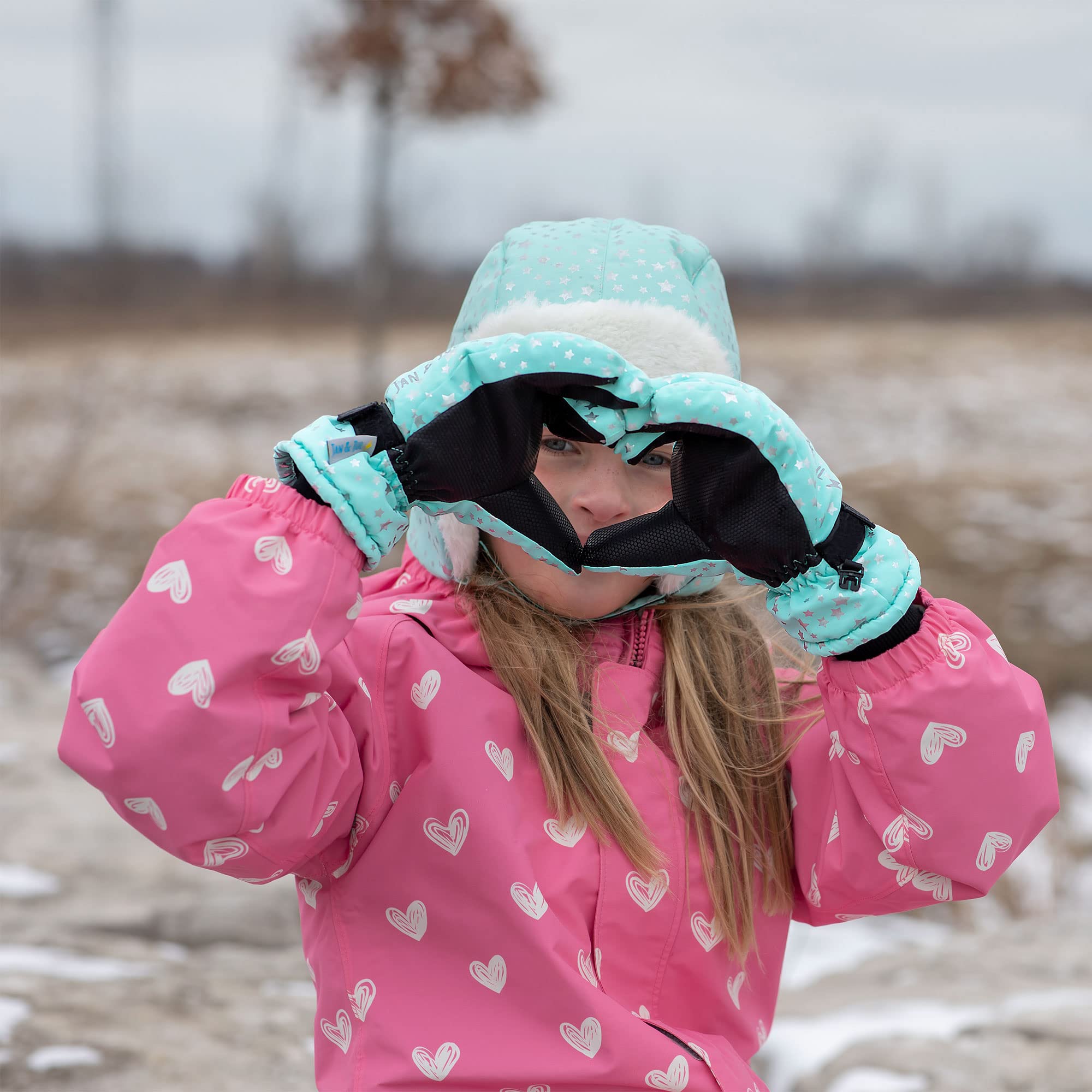 JAN & JUL Guantes de invierno impermeables aislados para niños