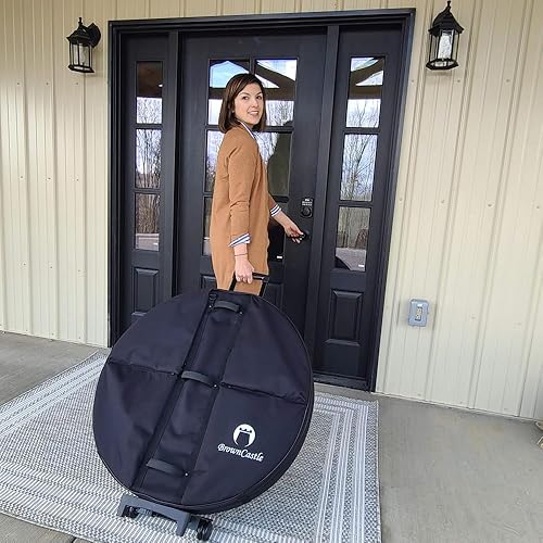 Miniatura 2 de Funda de transporte acolchada Crokinole, bolsa de juego de mesa