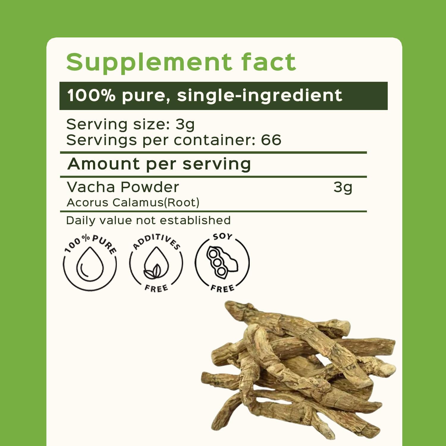 bixa BOTANICAL Calamus Root – Natural Root Powder for Gut Health and Focus Support – Vegan, Non-GMO, Steam Treated, Gluten Free Herbal Supplement – 7 oz - Image 2