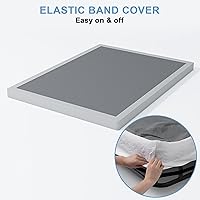 Vista 7 de Somier de resorte completo de 3 pulgadas, somier de perfil bajo para cama completa, base de colchón resistente, base de cama de metal con cubierta
