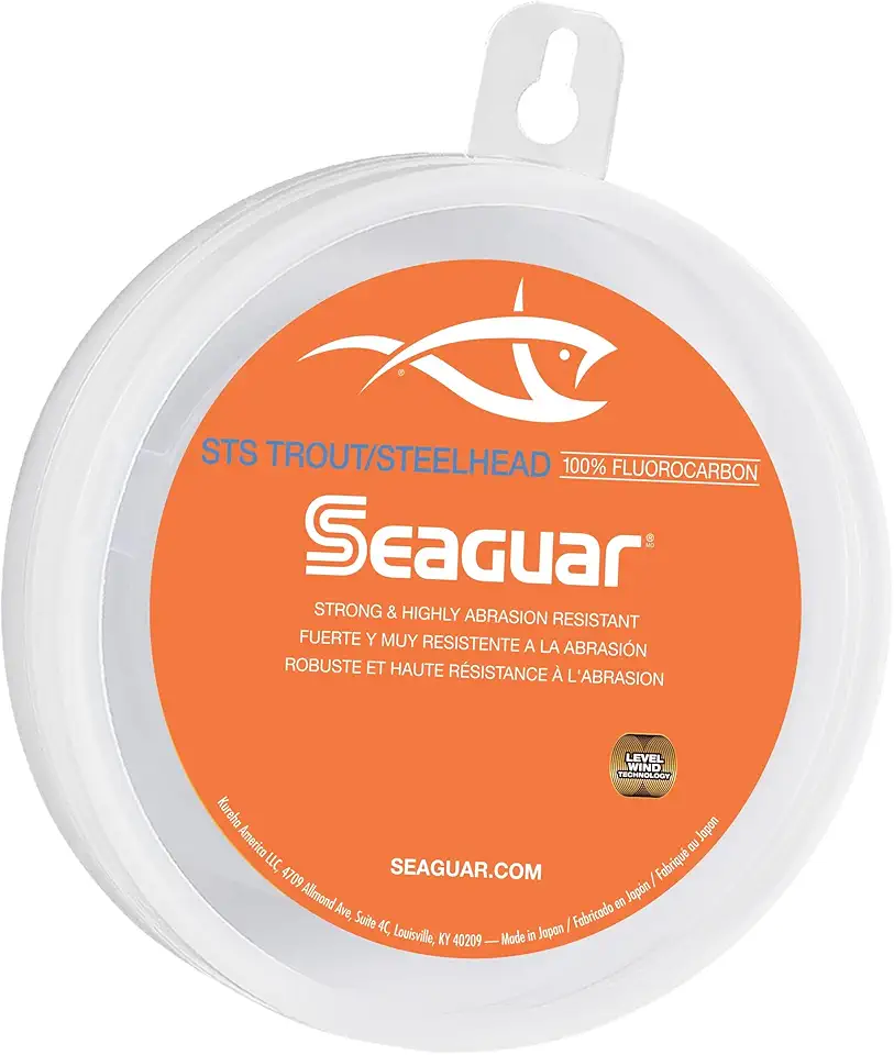 Seaguar Linha de pesca STS Trout/Steelhead Fluorocarbono Líder