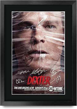 HWC Trading Dexter Michael C Hall Gifts Printed Signed Autograph Picture for TV Memorabilia Fans - A3 Framed