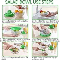 Vista 3 de Tofern Cortador de ensalada a presión y exprimidor multifuncional de frutas y verduras