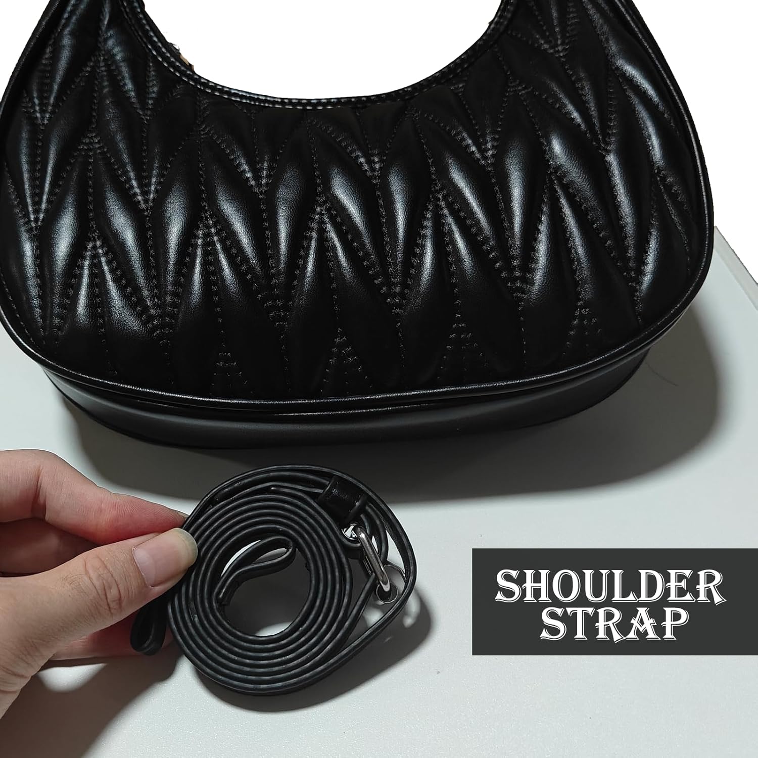 Quilted Shoulder Bag for Women, Stylish Quilted-Purses and Handbags, Small Tote Bag, Perfect Crossbody and Shoulder Purse for Daily Use