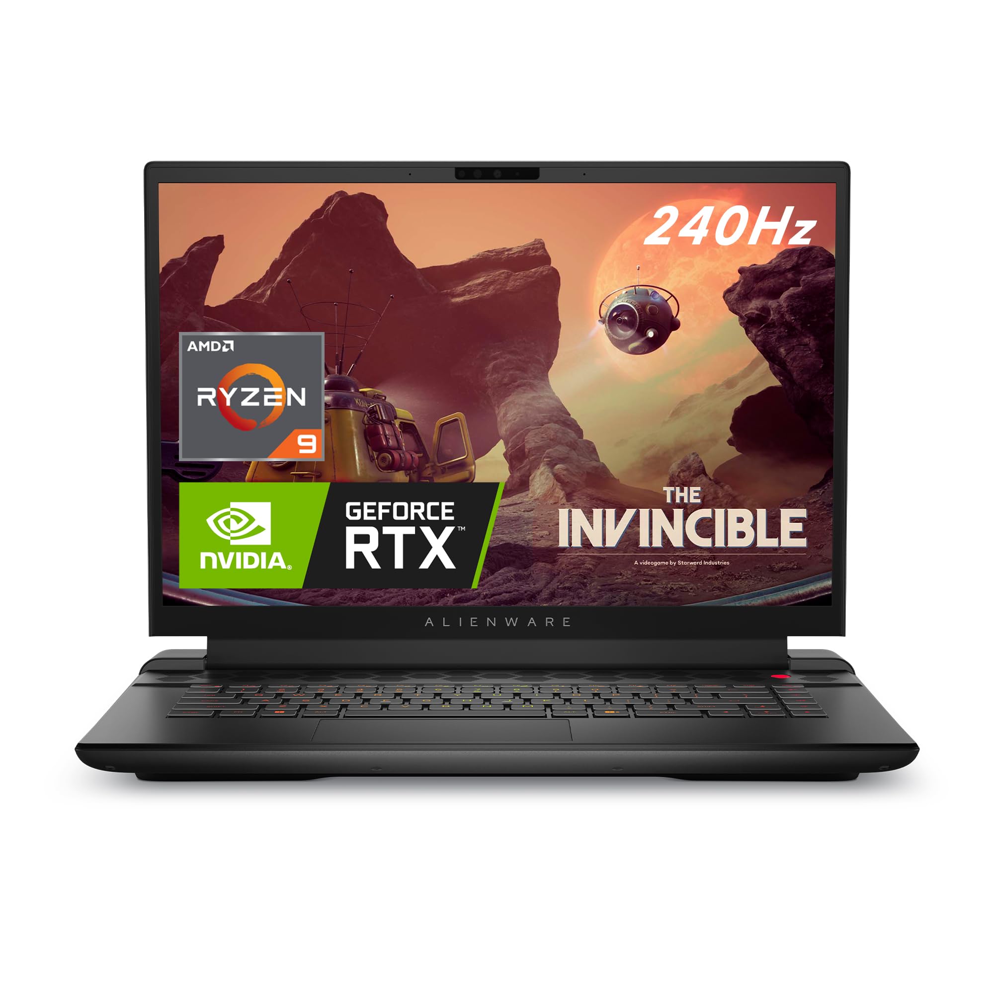 Alienware Gaming Laptop 16 Zoll QHD 240 Hz mit Ryzen 9 7845HX, RTX 4070, 16 GB RAM, 1 TB SSD