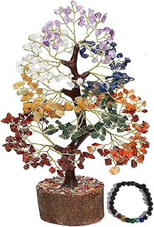 Sponsored Ad - Kuhvai Seven Chakra Tree of Life, Crystal Tree for Positive Energy, 7 Chakra Tree, Feng Shui Tree, Stone De...
