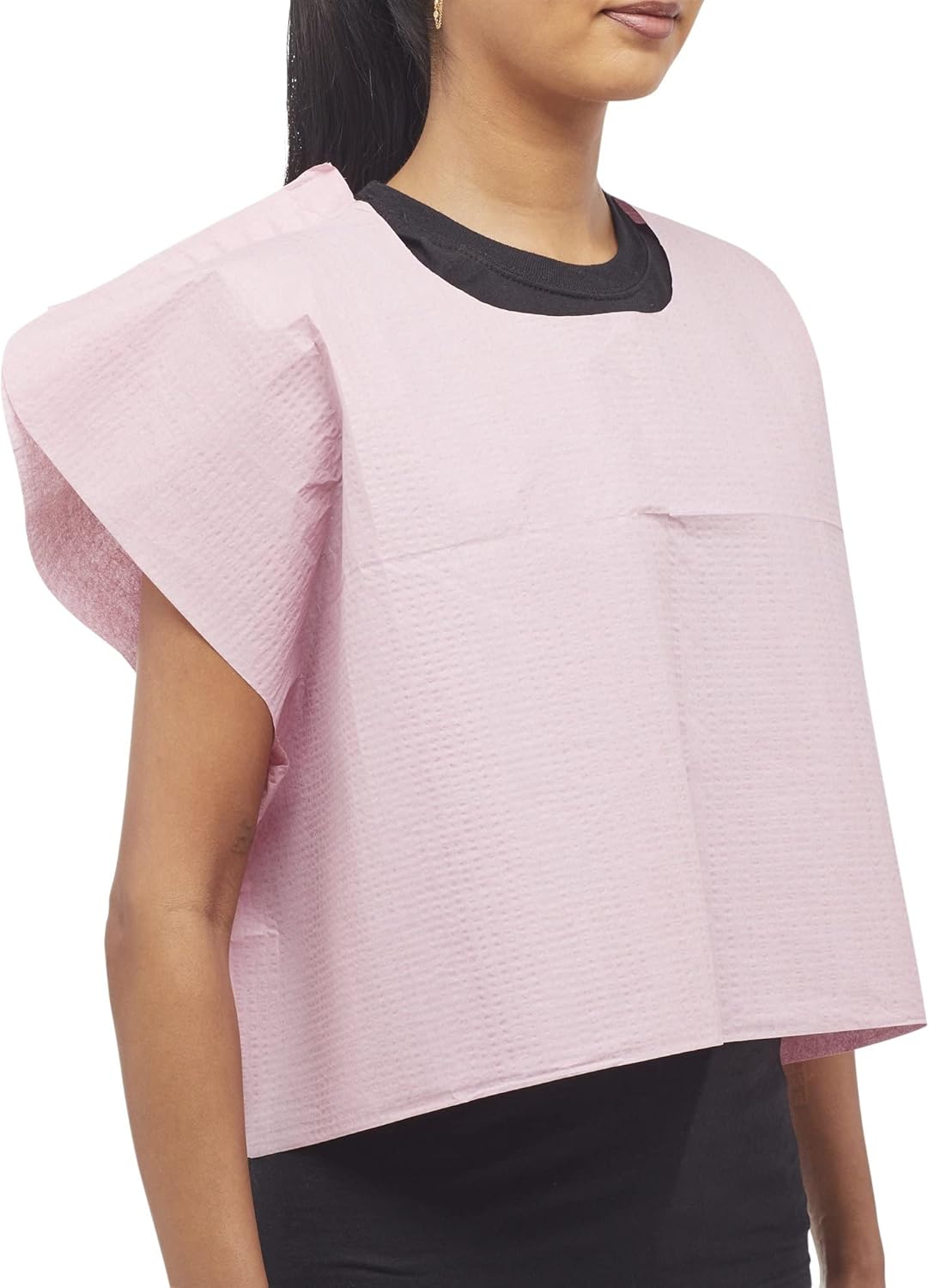 McKesson Exam Capes [100 Count] Tissue/Poly/Tissue, Disposable Medical Gowns, Front/Back Opening Without Closure, Mauve