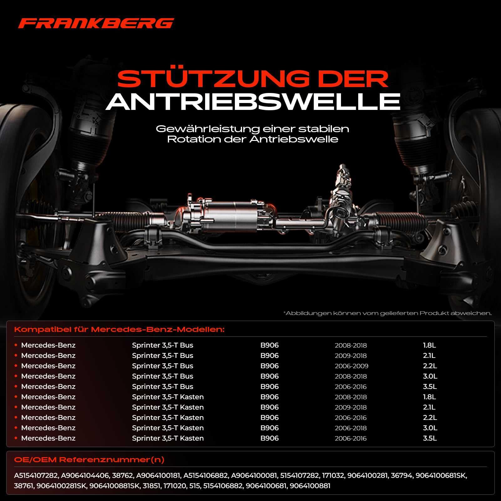 Frankberg Lagerung Gelenkwelle 9064100881