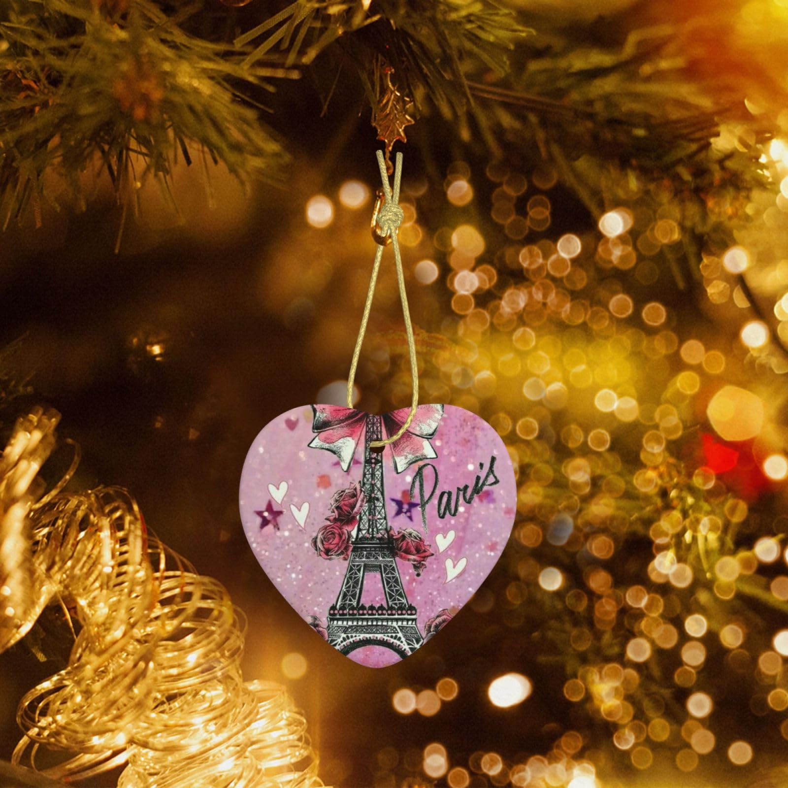 Sneeuwbal Eiffeltoren en Monuments de Paris – wit – groot formaat