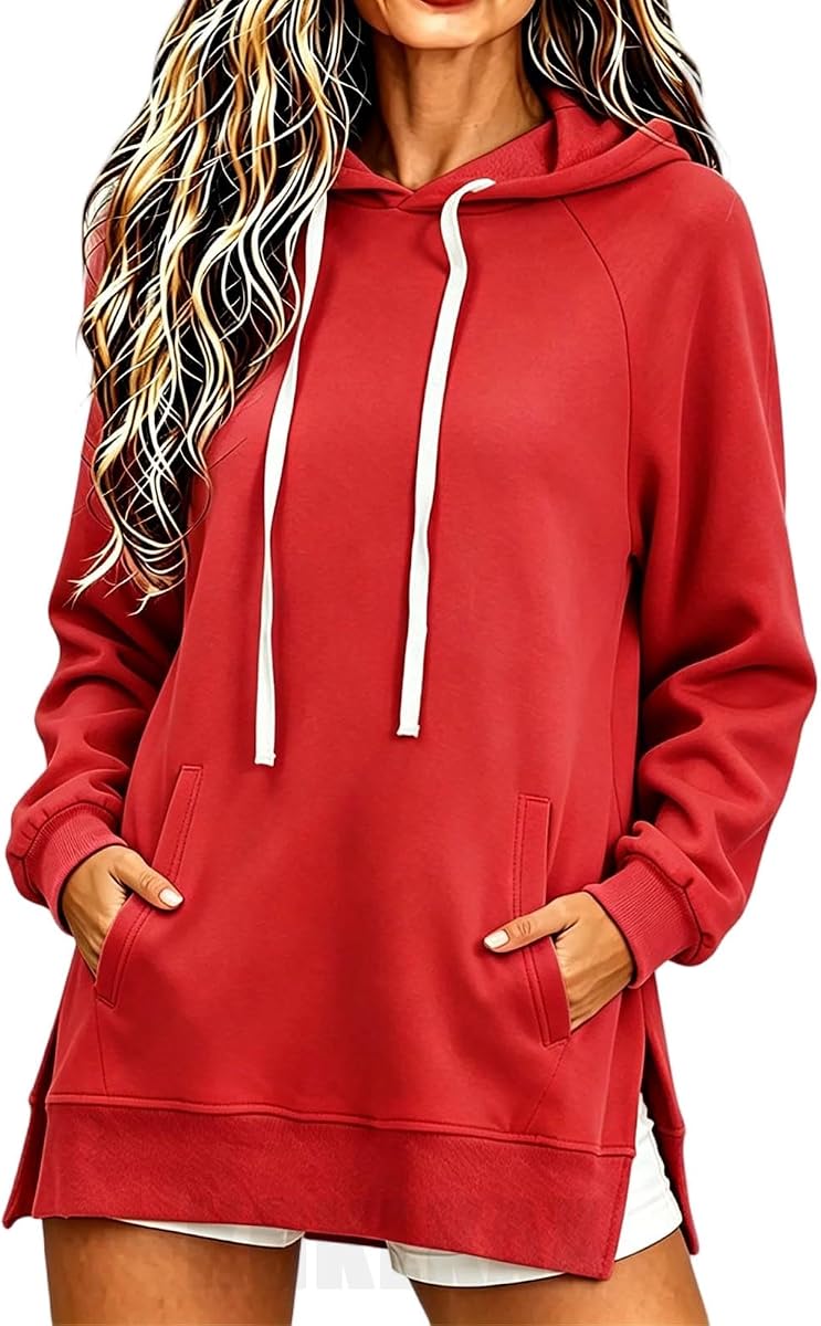 Womens Warmy Sweatshirt Oversized Hoodie Dress with Pockets | shirt dresses for women 2026 women's fashion hoodies & sweatshirts lightweight hoodies for women