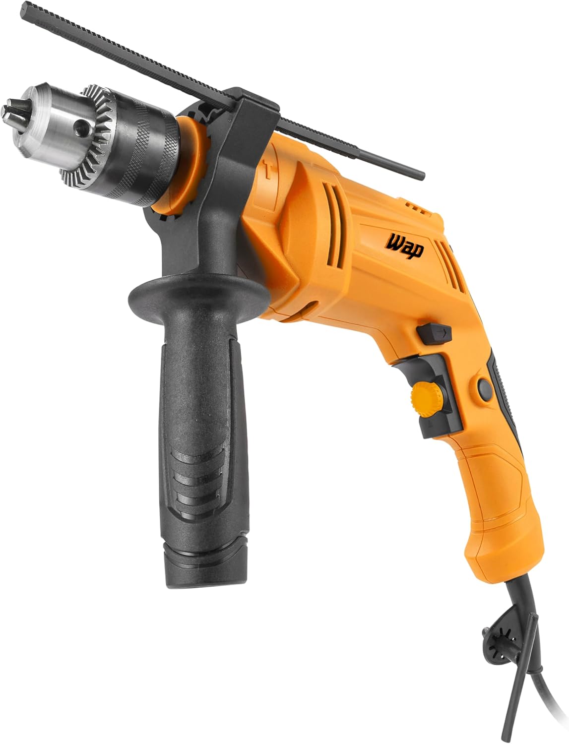 WAP Parafusadeira e Furadeira Impacto 3/8" WF 700FE W2, Limitador de Profundidade e Empunhadeira Auxiliar 40Nm 700W 220V
