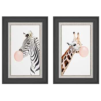 シマウマ アート ポスター(額) 64c786393051f8696c02dd999e34fd