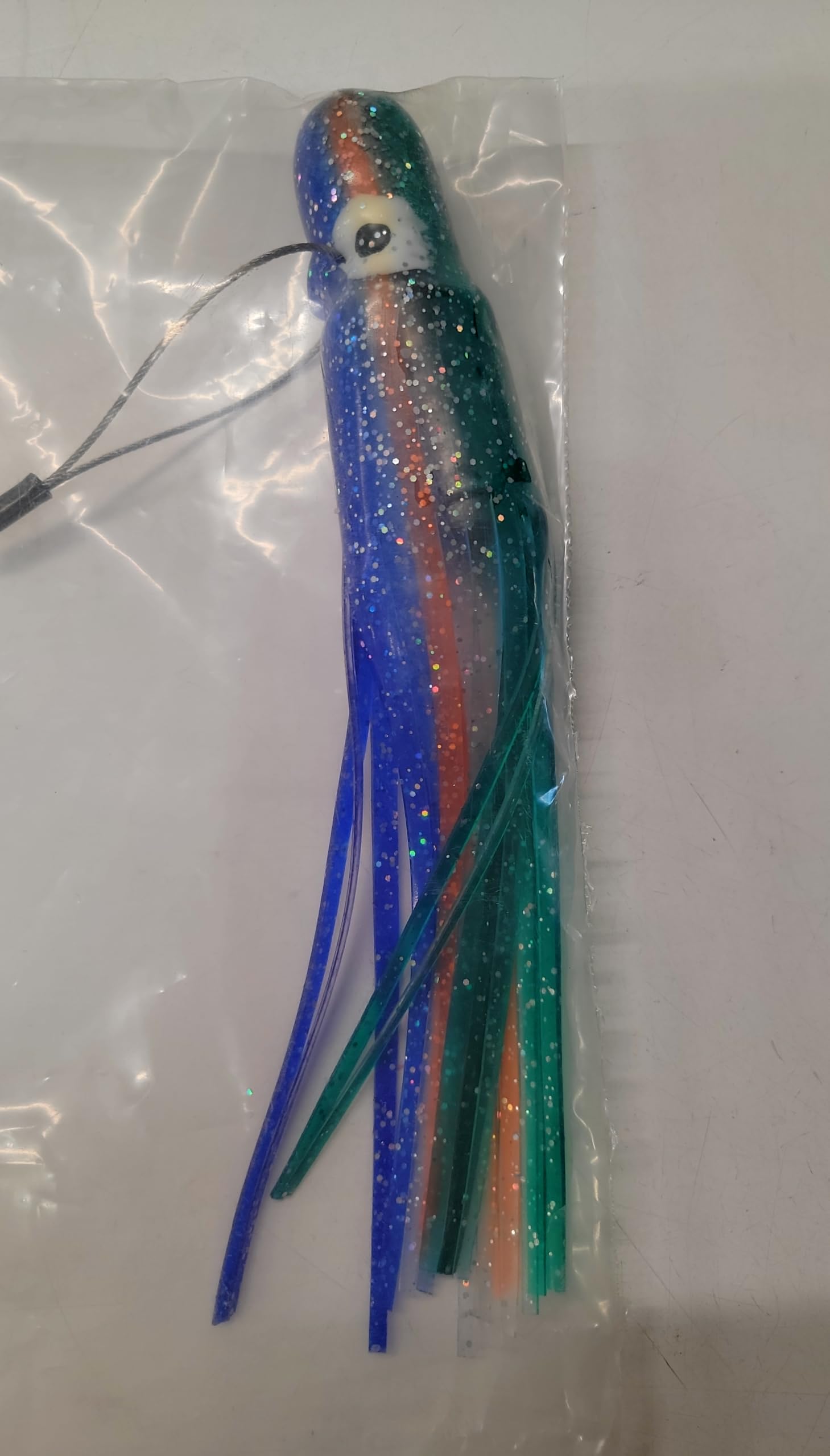 Rob Allen Kamikaze Spearfishing Flasher, 3-Tier Rigged Lure, Blue and Green