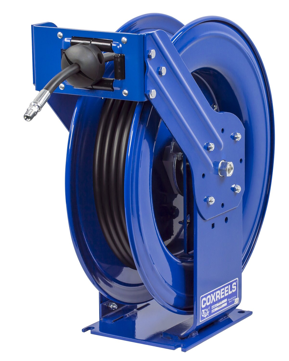 Coxreels THP-N-1100 Supreme Duty Spring Rewind Hose Reel for grease/hydraulic oil: 1/4