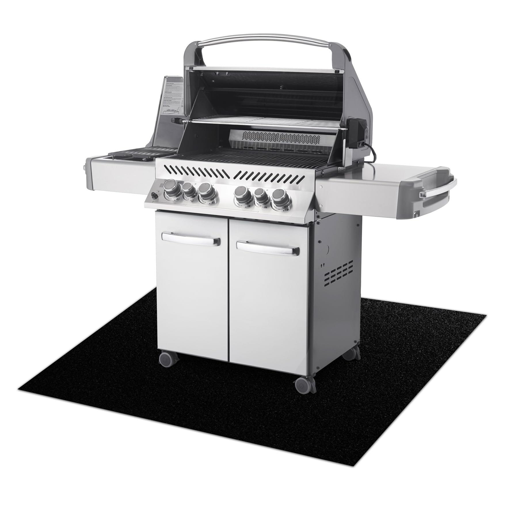TRIUMPH Tapis de protection pour le barbecue pour terrasse, extérieur – noir 150x200 cm