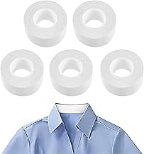 Collar Protector Sweat Pads Self-Adhesive Shirt Neck Liner Invisible Protector Anti-Sweat Neck Pad Collar Sticker with Body & Clothing Prefect Measuring Tape (Pack of 5)