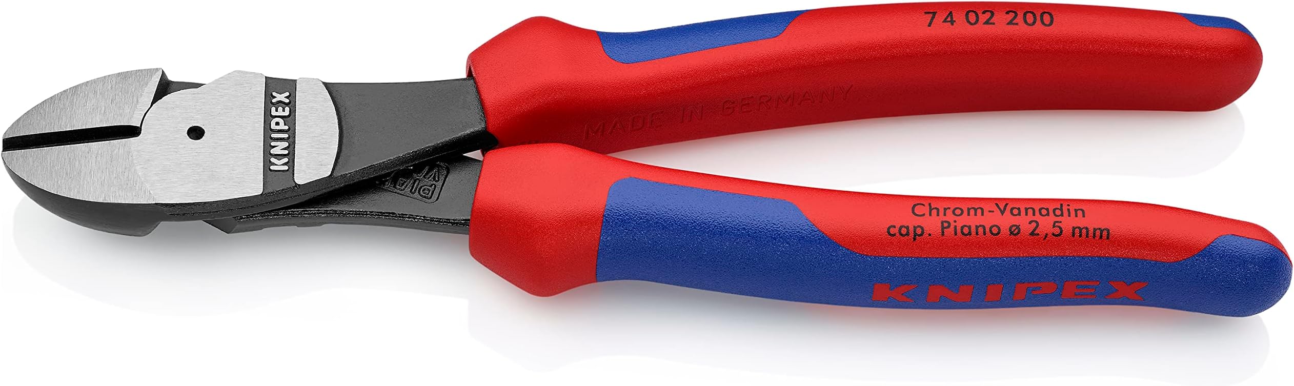 Knipex 74 02 200 SB High Leverage Diagonal Cutter, 200 mm Length