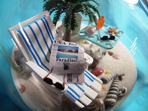 Miniatura 5 de Sand & Shell Sandglobe - Sillón pisapapeles de 4 pulgadas, color arena blanca