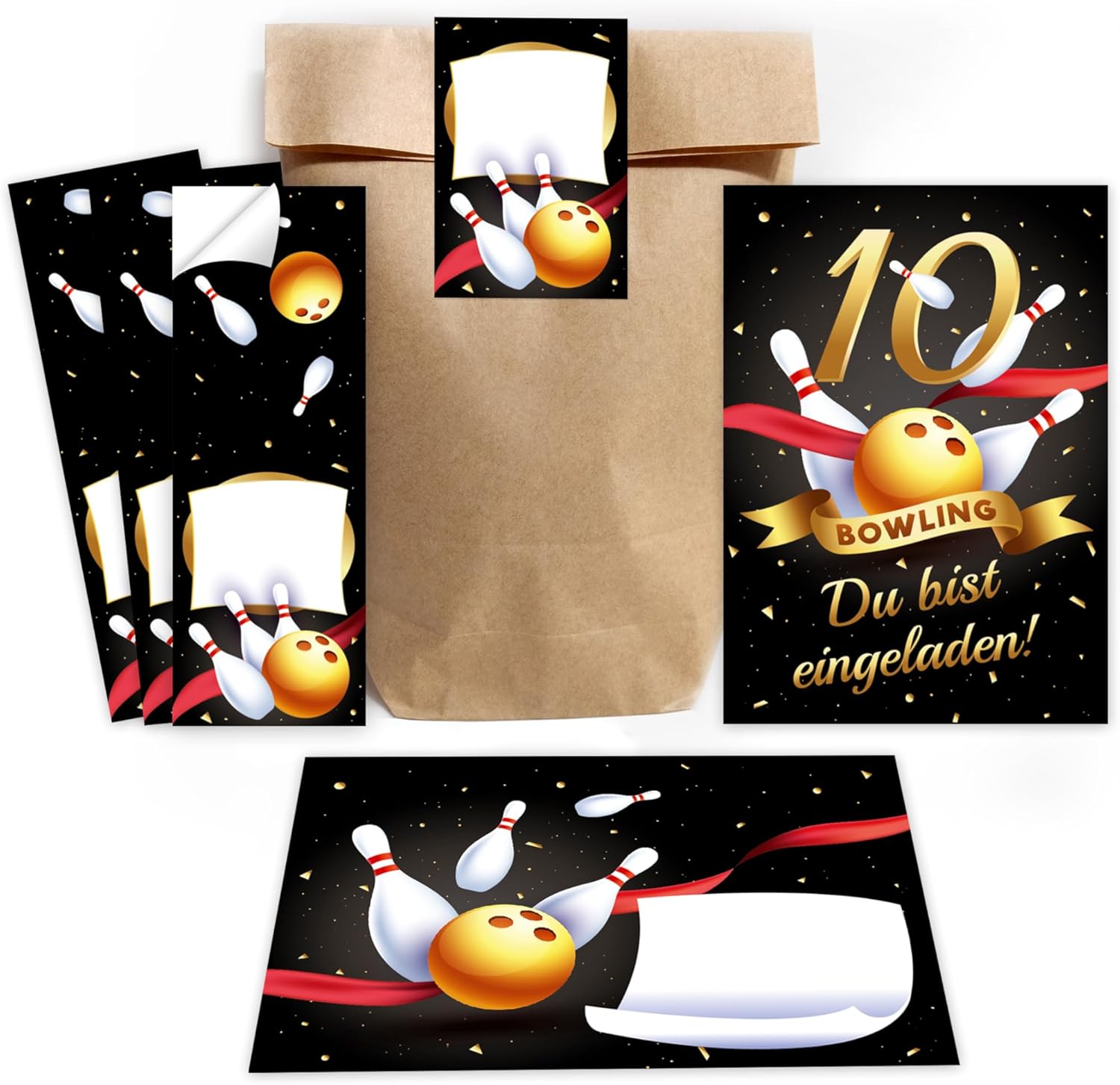 Minkocards Einladungskarten 7. Geburtstag - 12 Karten Mit Umschlägen Pferde-Motiv