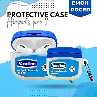 for AirPods Pro 2 Case, Compatible with AirPods Pro 2nd / 1st Generation (2019/2022), Compatible with MagSafe, Full Shockproof Protective Cover with Cleaner Kit and Keychain, Anti-Scratch(Blue Jelly)