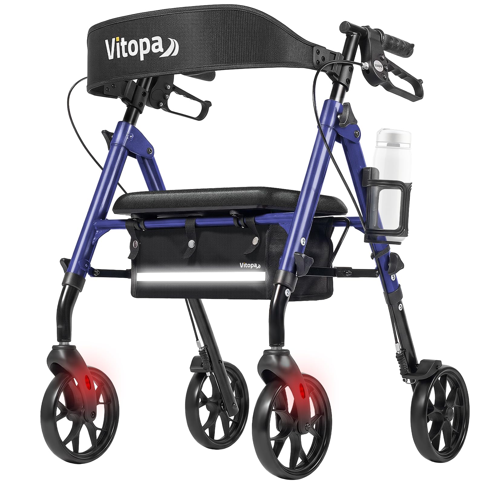 Vitopa Rollator Walker - Ultra Stable & Foldable -11