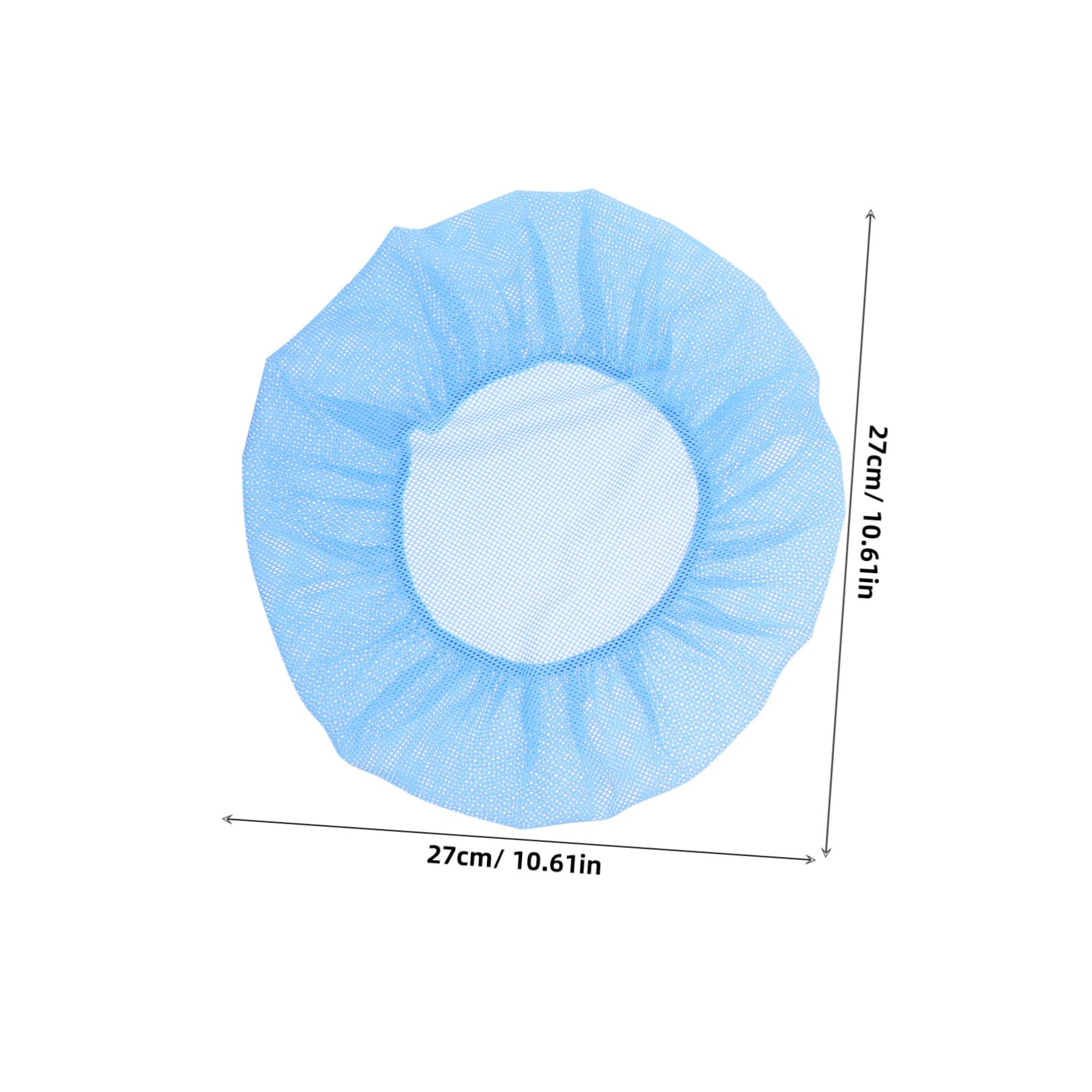 minkissy 4Pcs Breathable Mesh Chef Hat Cooking Caps for Kitchen Restaurant Hotel Use Static Food Service Headwear for Men Women Blue White