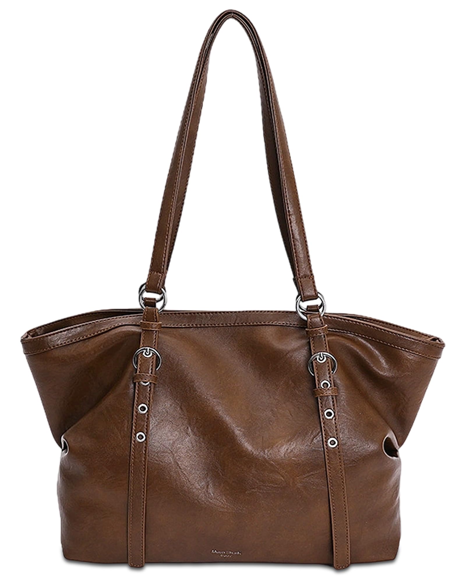 Mabecol Umhängetasche Damen Groß, PU Leder Schultertasche, H