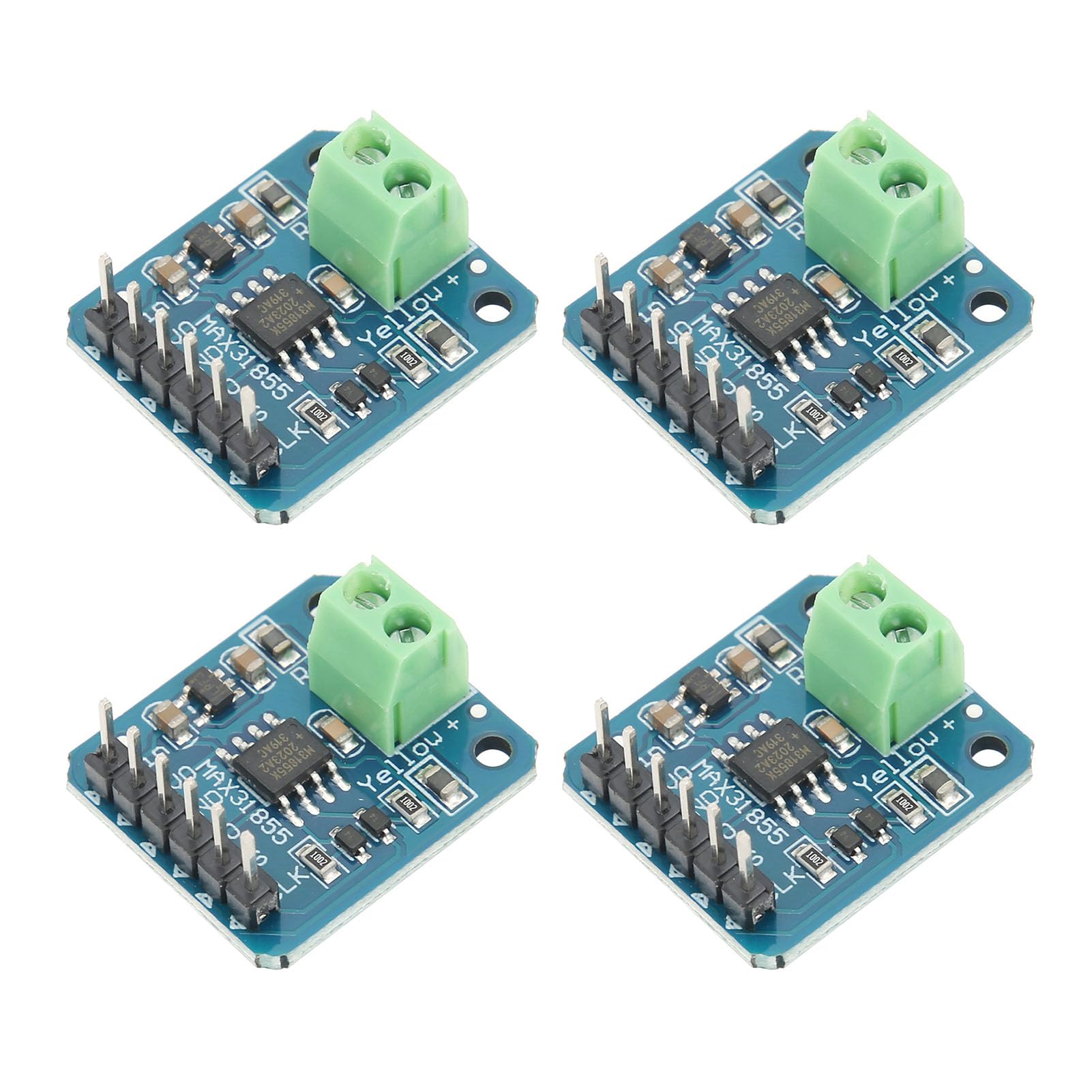 Wakects Módulo de Termopar Tipo K, Módulo de Sensor de Temperatura SPI de Plástico -200 a 1350 Celsius para Monitorear Aplicaciones Industriales y Domésticas