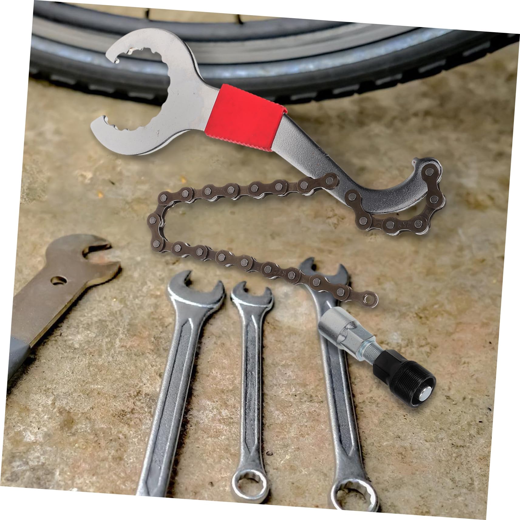 ibasenice 1 Set Strumento Chiavia Dell'albero Centrale Remover del Braccio Inglese Dispositivo di Estrattore per Pedivelle per Biciclette Attrezzo Acciaio Inossidabile