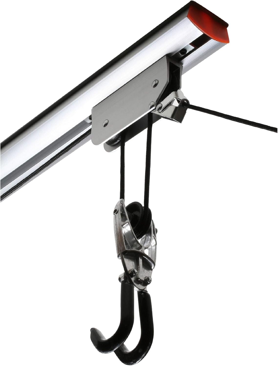 Unknown1 Rail Mount Bike Pulley Strap System to Lift Store Bicycles Ladders More Silver