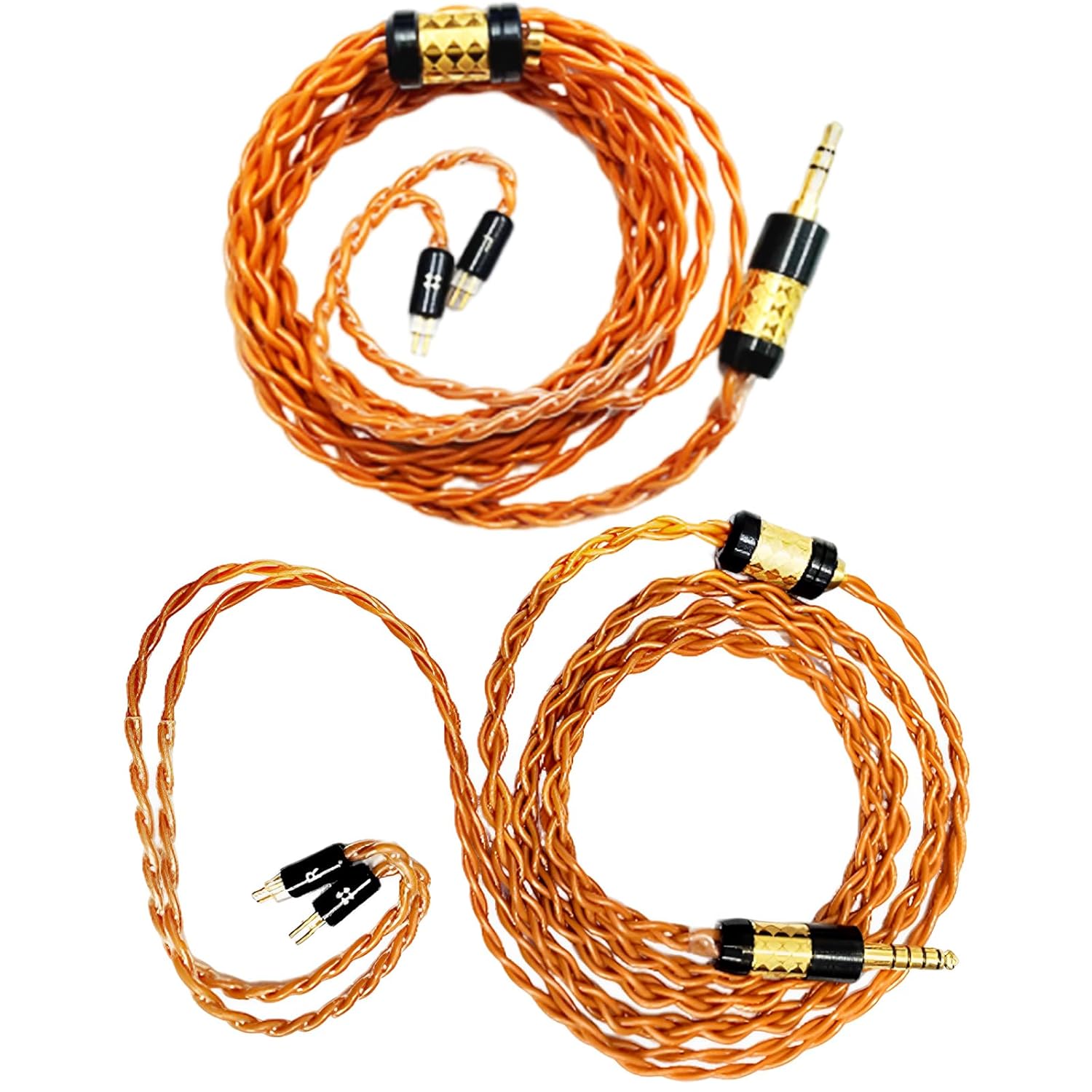 Litz Structure Earphone Upgraded Cable 3.5mm/4.4mm Balanced Adapter Cordf Wire for Clear