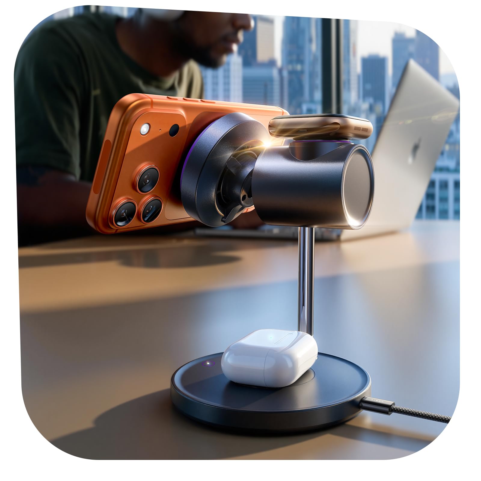 Amazon.com: LISEN Qi2.2 25W 3-in-1 Charging Station for iPhone